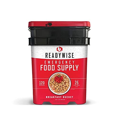ReadyWise 120-serving breakfast emergency bucket