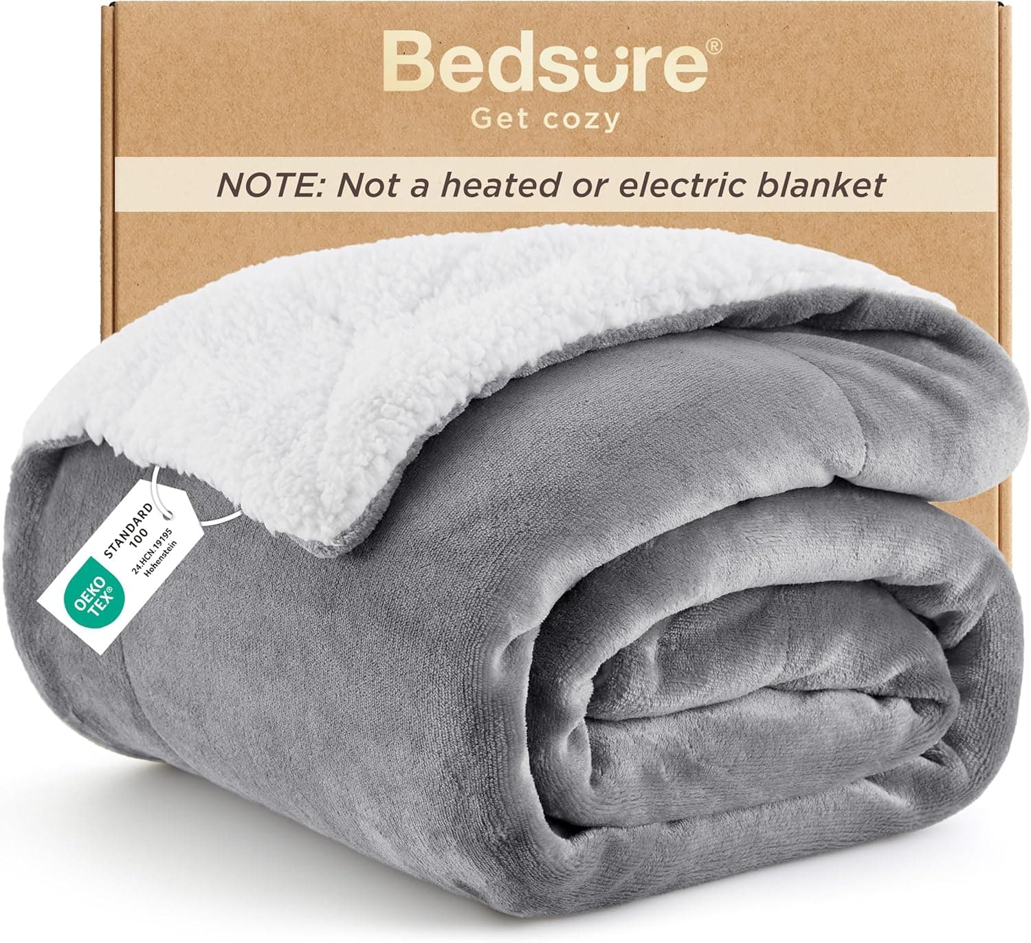 Bedsure reversible microfibre blanket