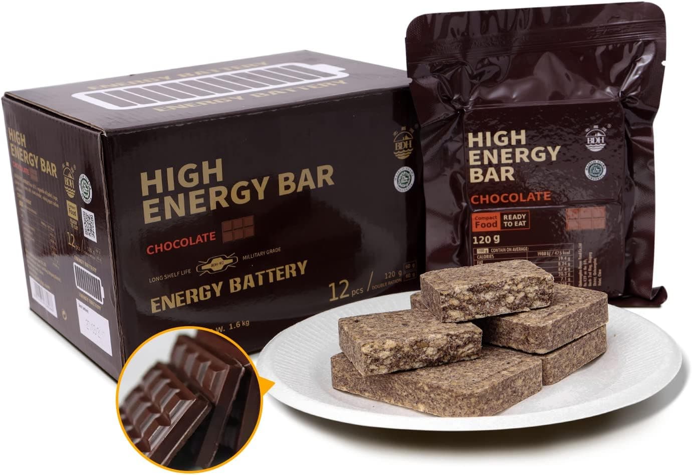 Chocolate emergency ration biscuits (12 pack)