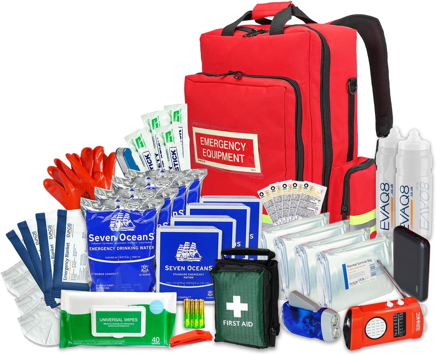 EVAQ8 four-person emergency preparedness kit
