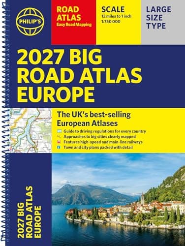Philip’s 2027 Big Road Atlas of Europe