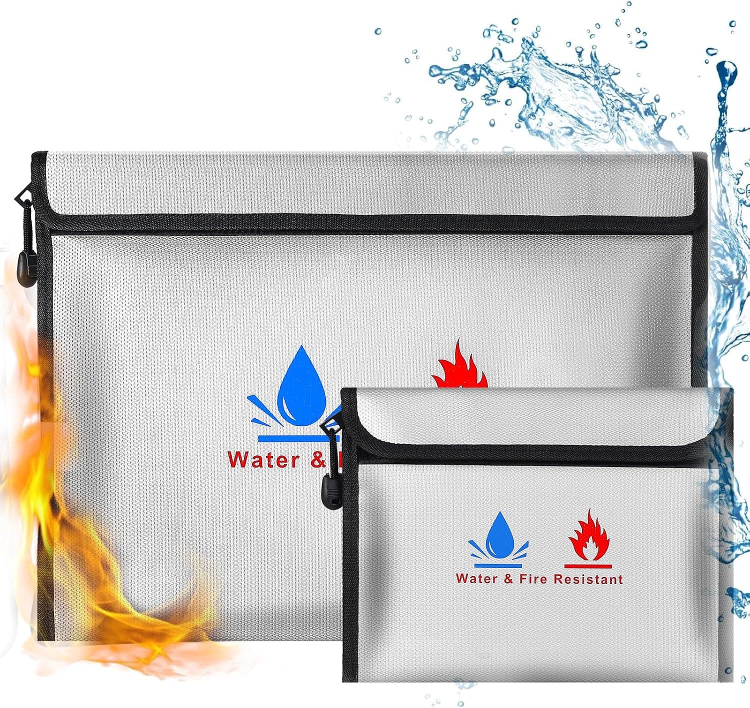 Fireproof document bag (non-itchy liner)