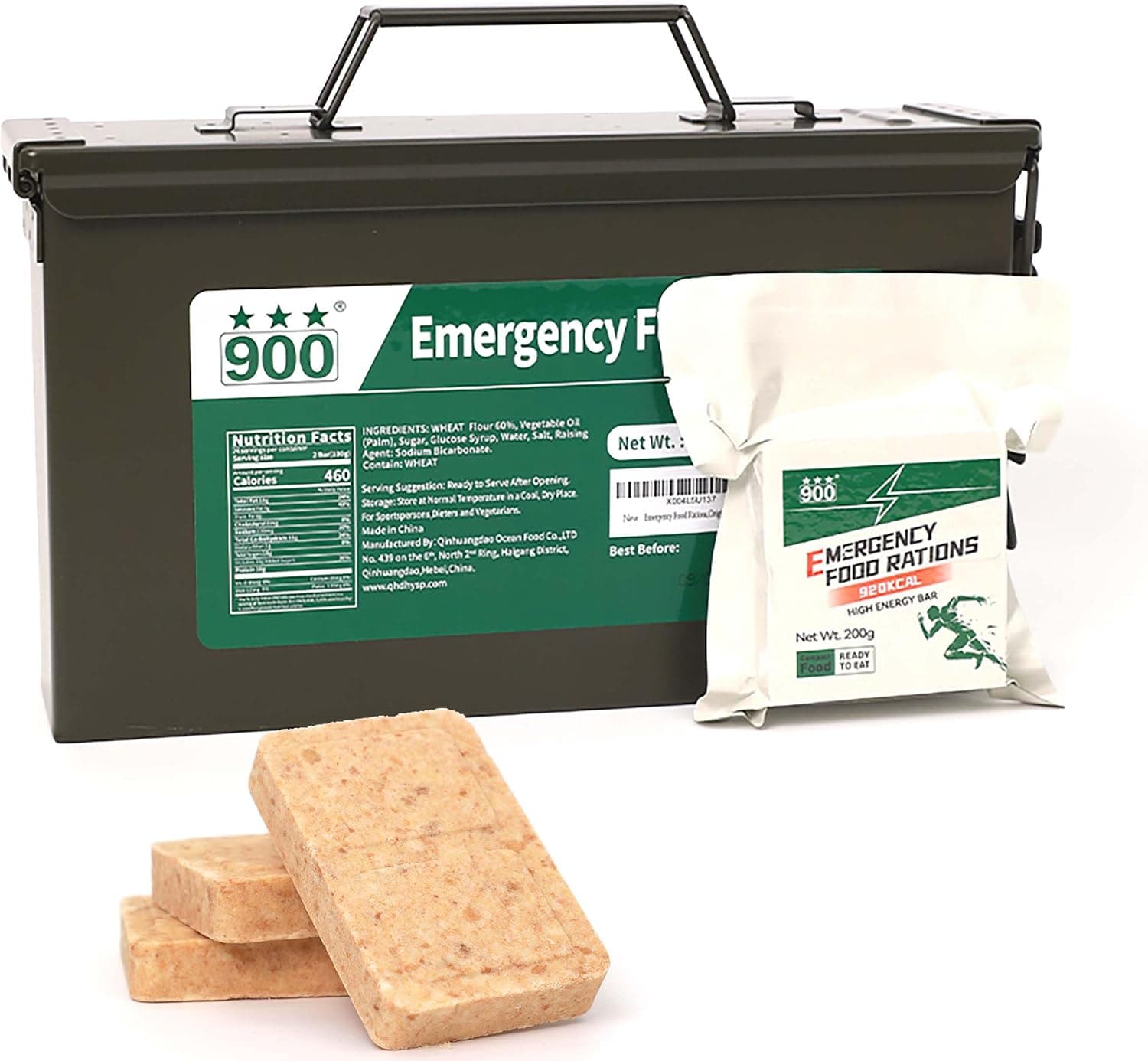 Emergency food ration biscuits (12 pack, 11,040 kcal)